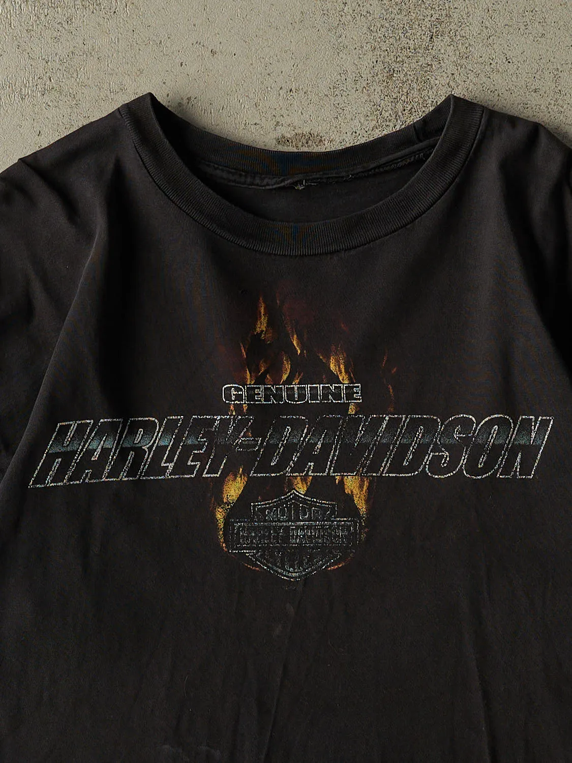 Vintage 09' Faded Black Harley Davidson Red Deer Alberta Tee (XL) sold by Rebalance Vintage product image thumbnail 4