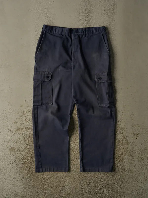 Vintage 80s Sun Faded Navy Military Cargo Pants (34x28) made by Rebalance Vintage