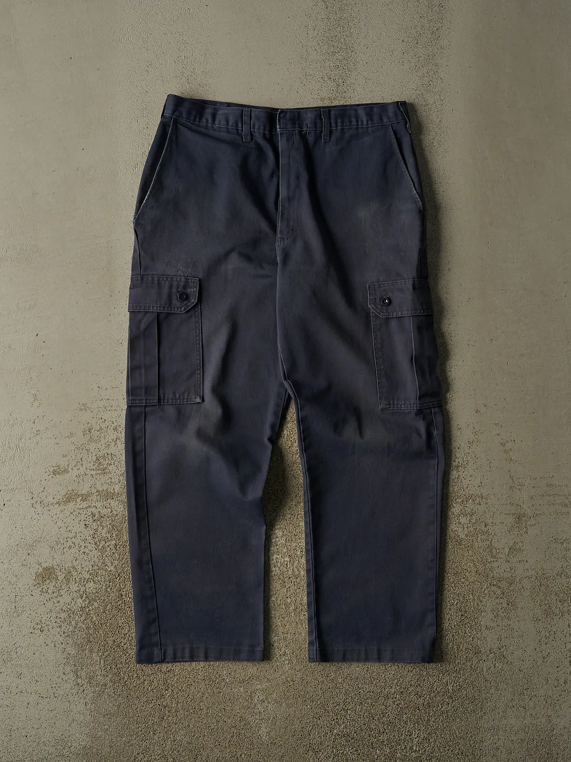 Vintage 80s Sun Faded Navy Military Cargo Pants (34x28) sold by Rebalance Vintage