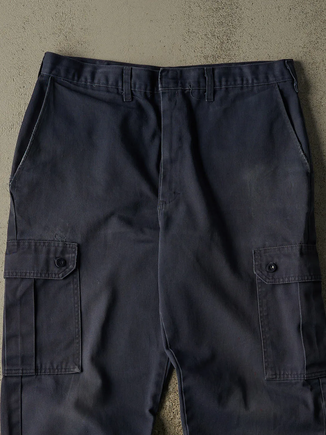 Vintage 80s Sun Faded Navy Military Cargo Pants (34x28) sold by Rebalance Vintage product image thumbnail 3