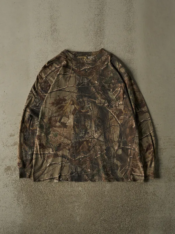 Vintage 90s Camo Russell x Realtree Pocket Long Sleeve (XL/XXL) made by Rebalance Vintage