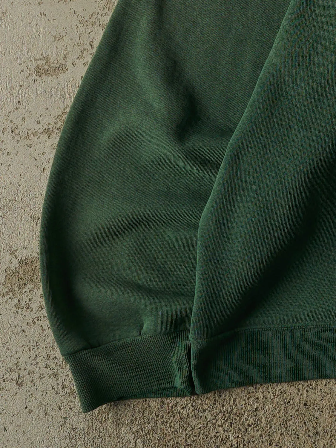Vintage Y2K Sun Faded Green Russell Athletic Blank Crewneck (M/L) sold by Rebalance Vintage product image thumbnail 3