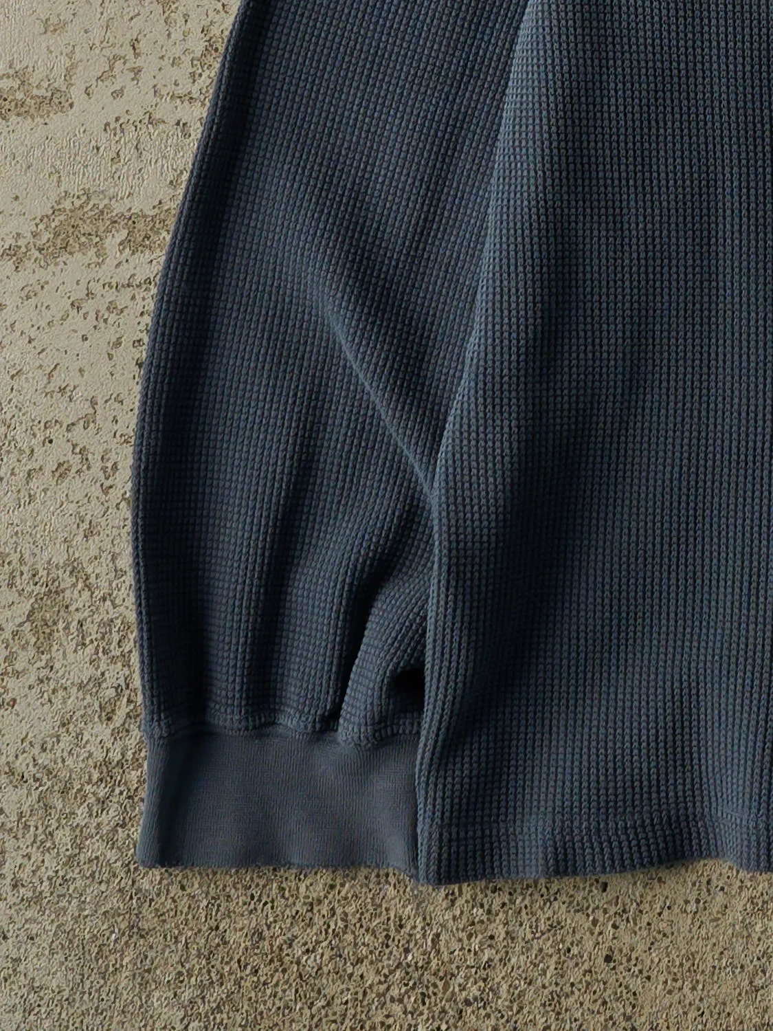 Vintage 90s Blue Eddie Bauer Quarter Button Thermal Long Sleeve (L/XL) sold by Rebalance Vintage product image thumbnail 4