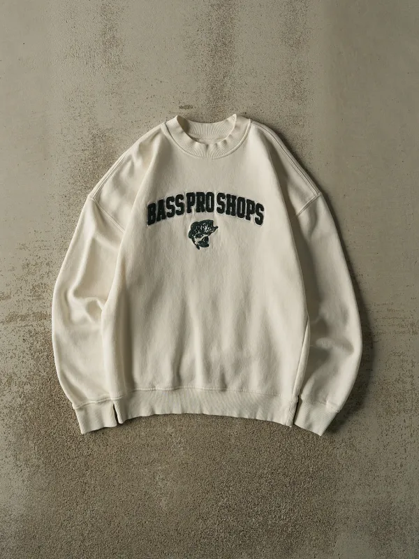 Vintage 90s Beige Bass Pro Shops Crewneck (S/M) made by Rebalance Vintage