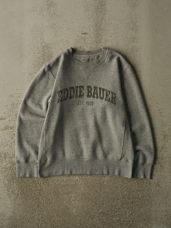 Vintage Y2K Grey Eddie Bauer Logo Crewneck (S/M) made by Rebalance Vintage