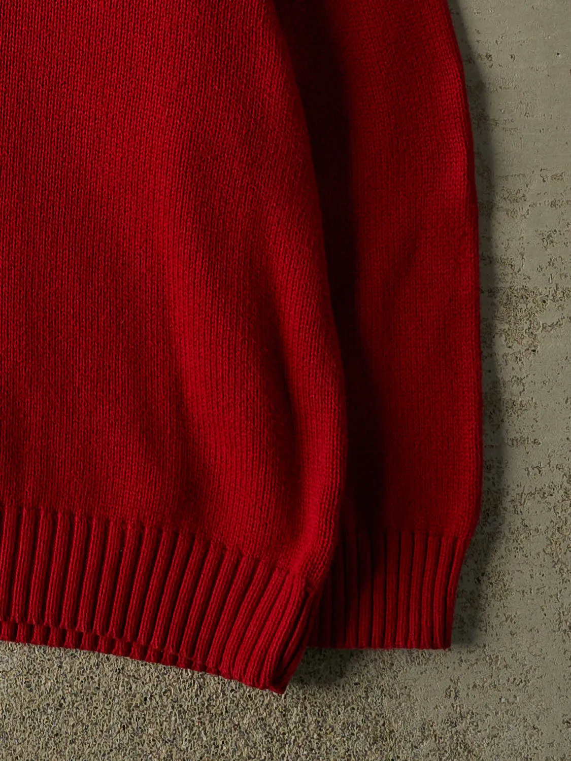 Vintage 90s Red Polo Knit (XL/XXL) sold by Rebalance Vintage product image thumbnail 4