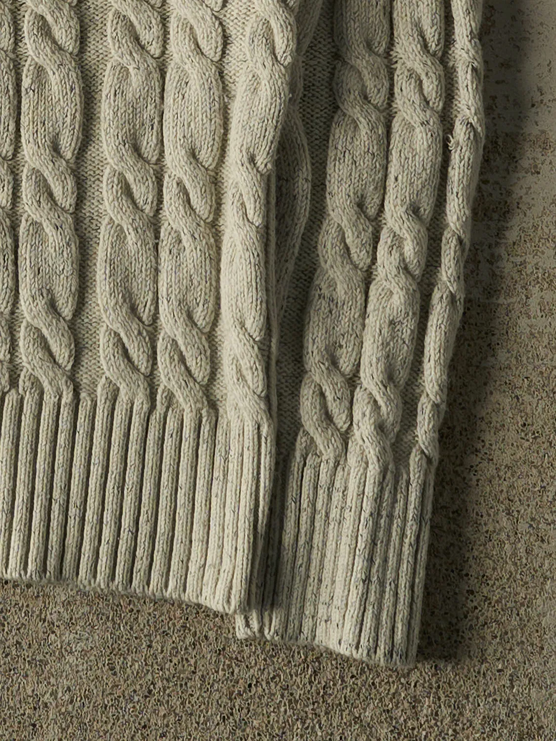 Vintage 90s Beige Cable Knit (S) sold by Rebalance Vintage product image thumbnail 5