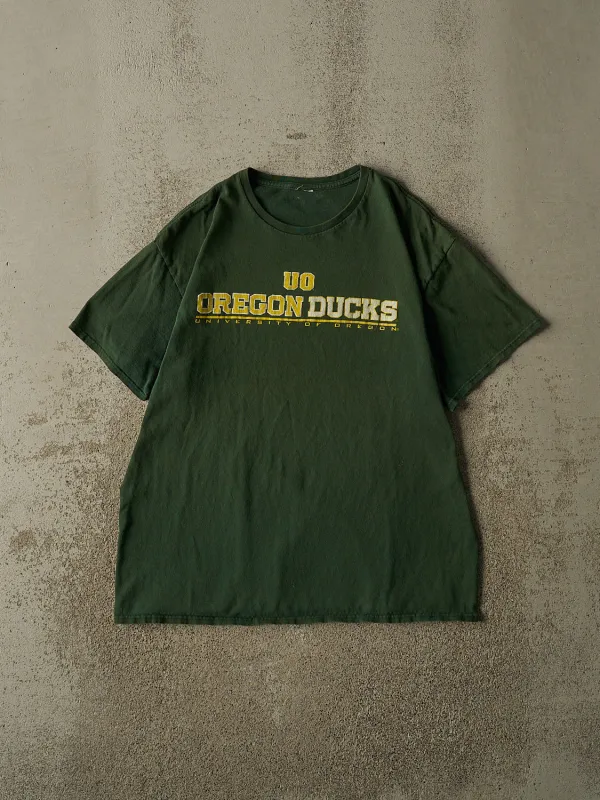 Vintage Y2K Green University of Oregon Ducks Tee (L) made by Rebalance Vintage