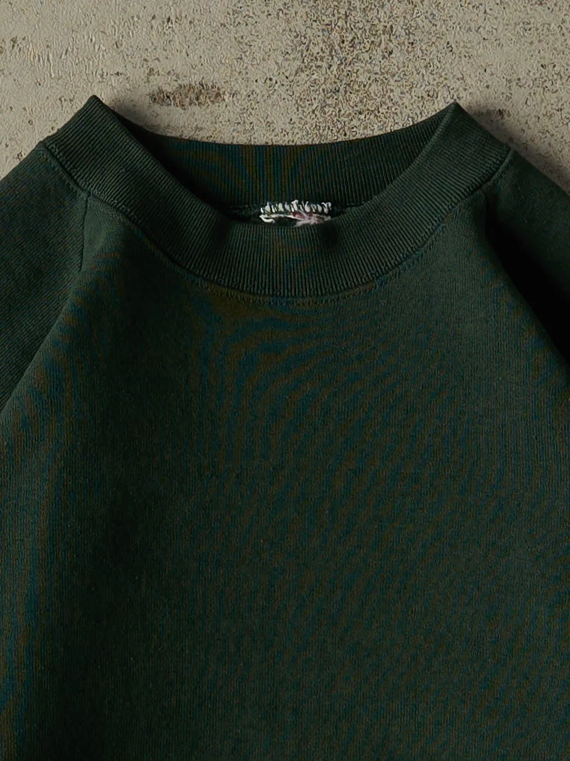 Vintage 80s Green Blank Crewneck (S) sold by Rebalance Vintage product image thumbnail 2