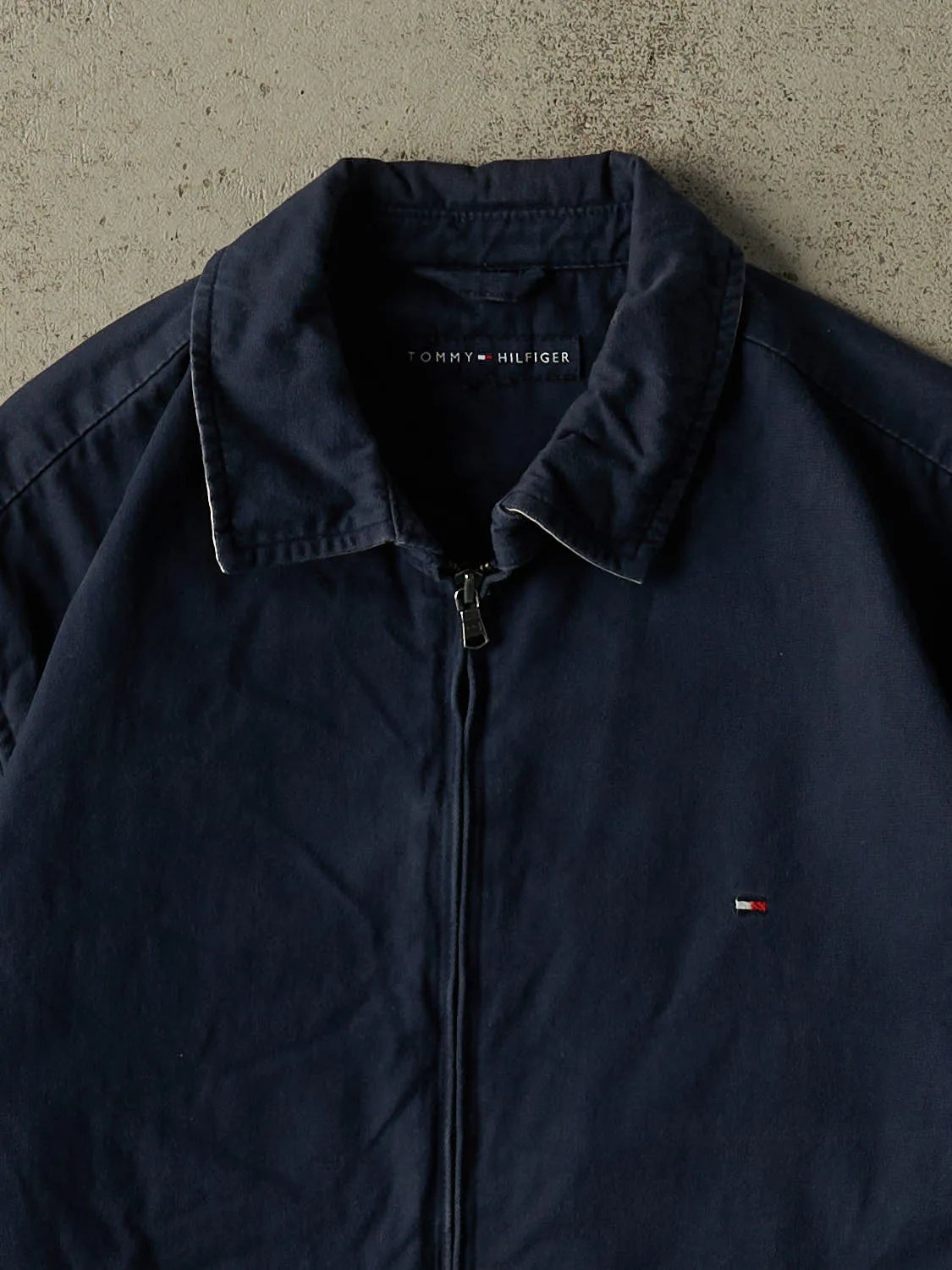 Vintage Y2K Navy Blue Tommy Hilfiger Harrington Jacket (M/L) sold by Rebalance Vintage product image thumbnail 3