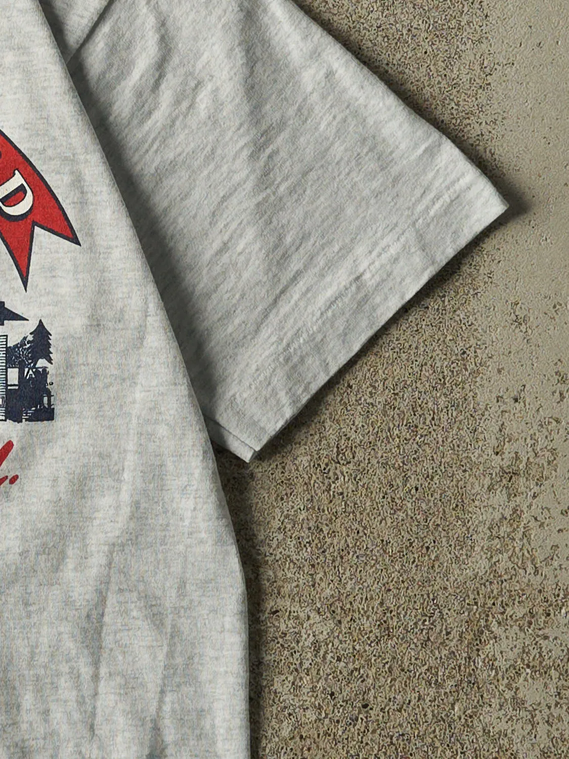Vintage 80s Heather Grey Cooperstown New York Single Stitch Tee (XXXS/XXS) sold by Rebalance Vintage product image thumbnail 4