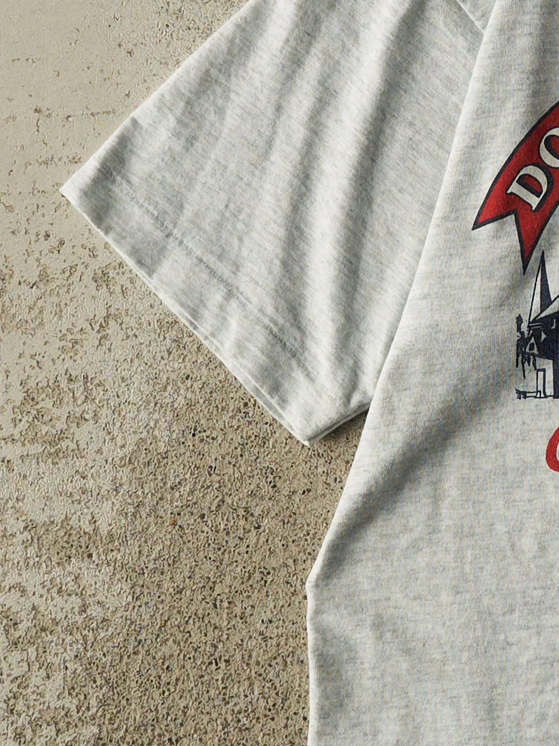 Vintage 80s Heather Grey Cooperstown New York Single Stitch Tee (XXXS/XXS) sold by Rebalance Vintage product image thumbnail 3