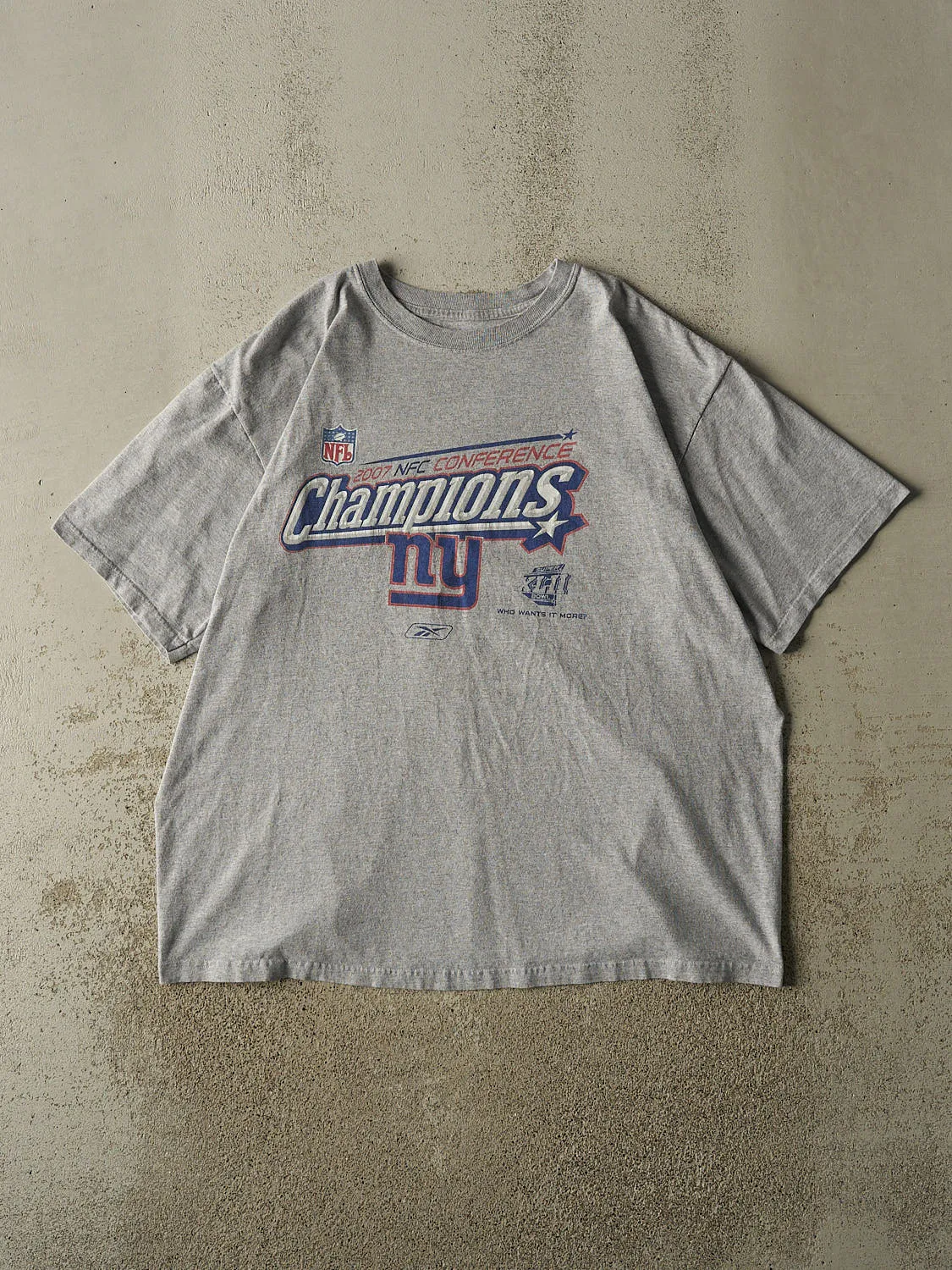 Vintage 07' Grey New York Giants NFC Champions Tee (XL/XXL) sold by Rebalance Vintage