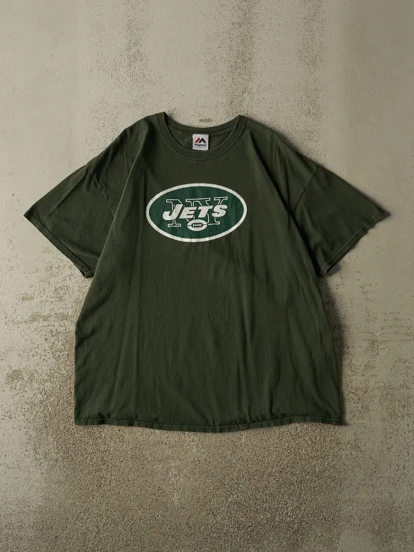 Vintage Y2K Green New York Jets Tee (XL) made by Rebalance Vintage