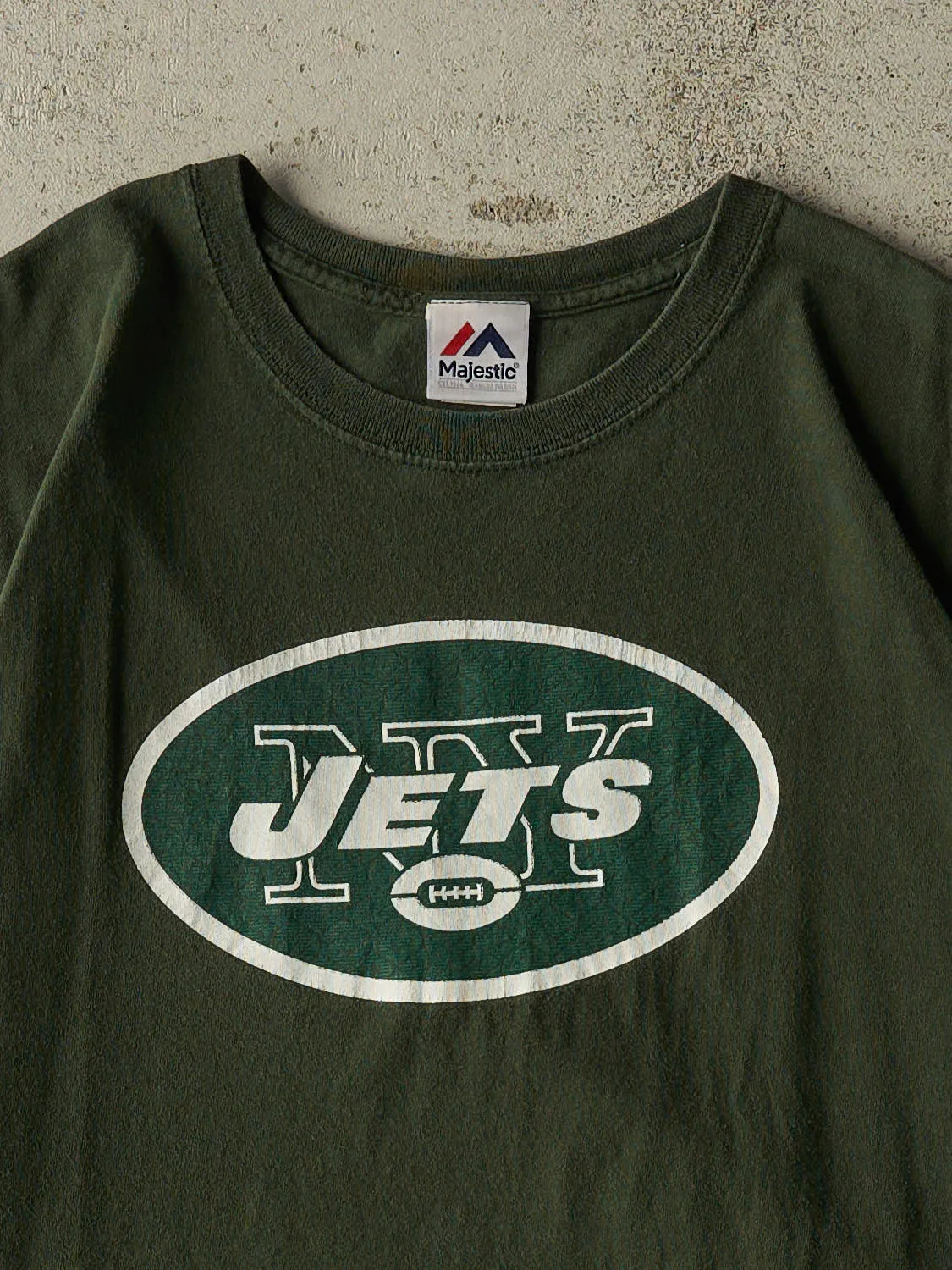 Vintage Y2K Green New York Jets Tee (XL) sold by Rebalance Vintage product image thumbnail 2