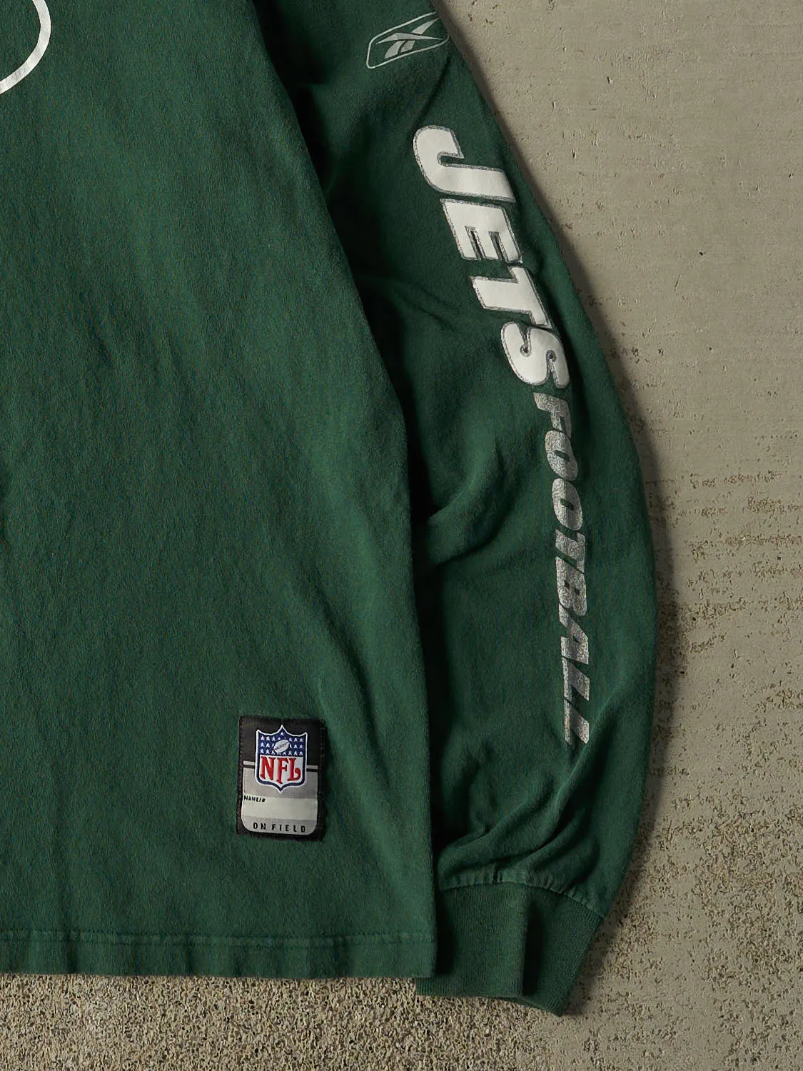 Vintage Y2K Green New York Jets Long Sleeve (L) sold by Rebalance Vintage product image thumbnail 3