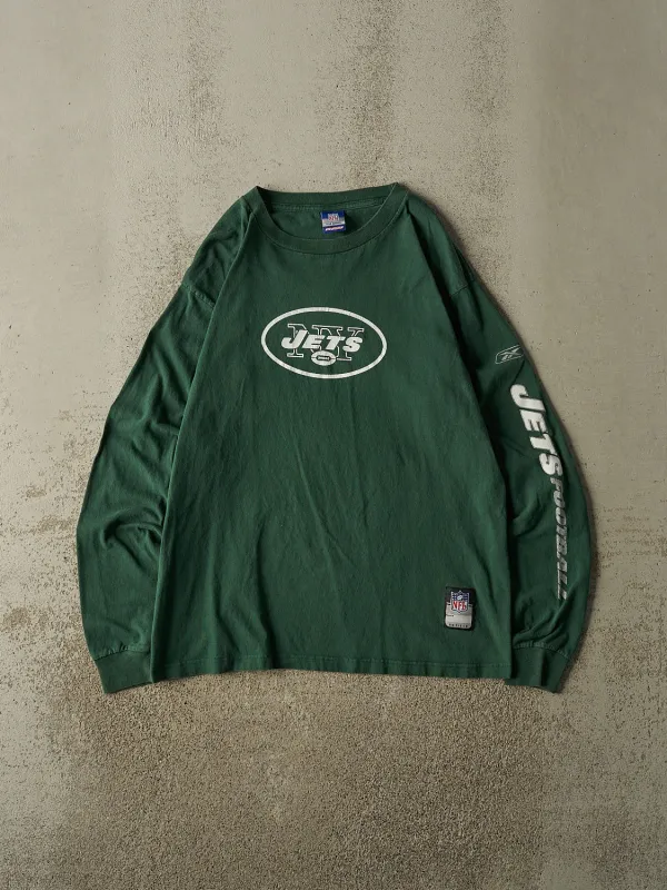 Vintage Y2K Green New York Jets Long Sleeve (L) made by Rebalance Vintage