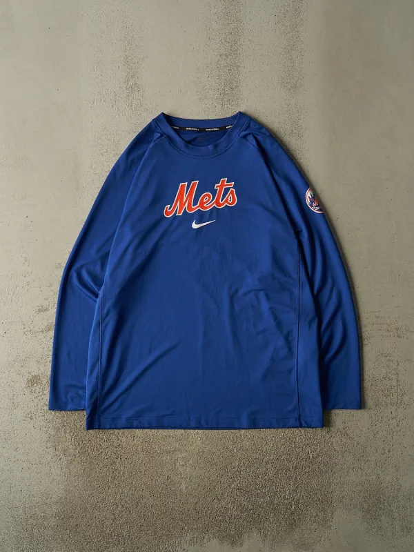 Vintage Y2K Blue New York Mets Nike Athletic Long Sleeve (XXL/XXXL) made by Rebalance Vintage