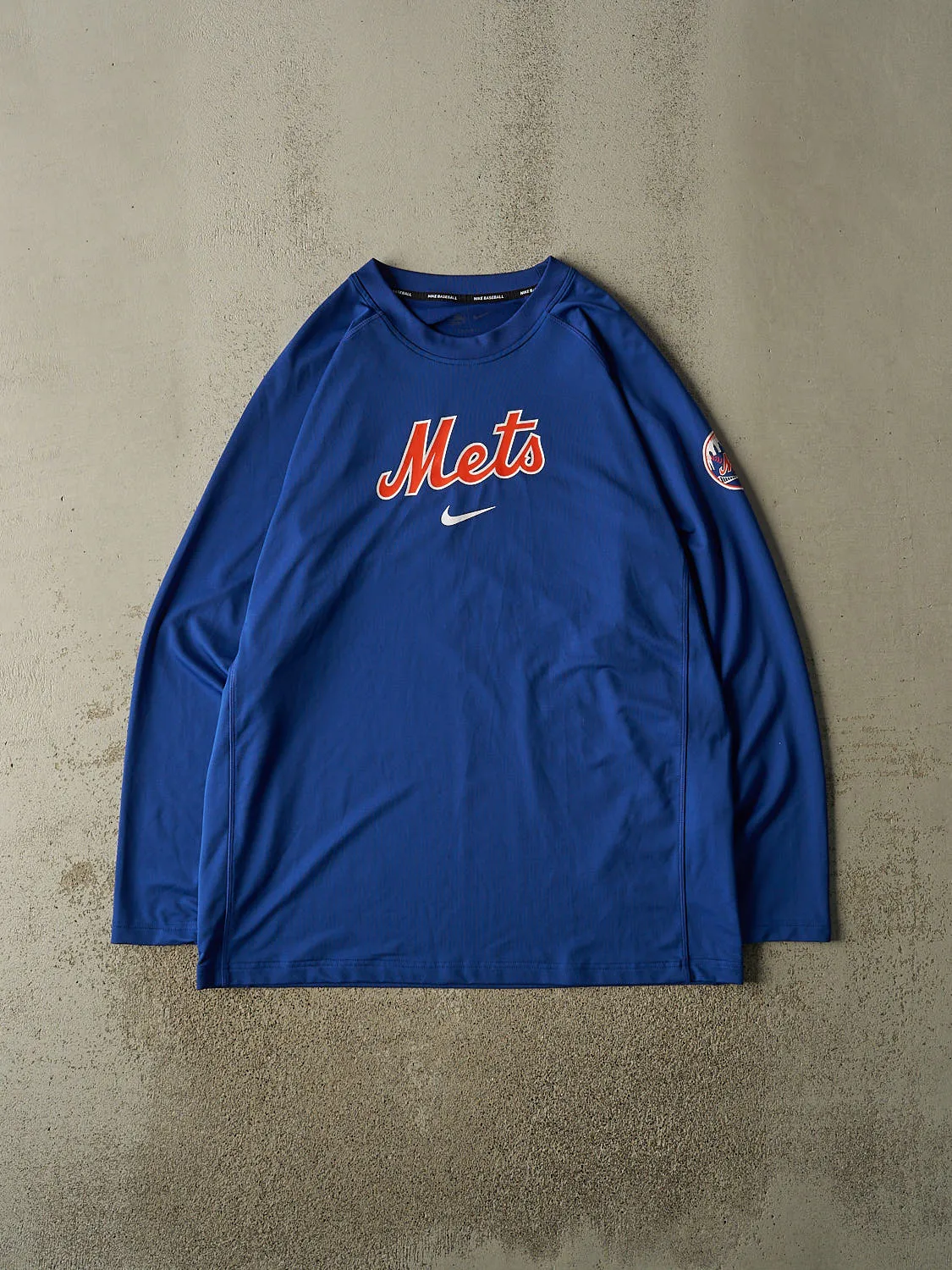 Vintage Y2K Blue New York Mets Nike Athletic Long Sleeve (XXL/XXXL) sold by Rebalance Vintage