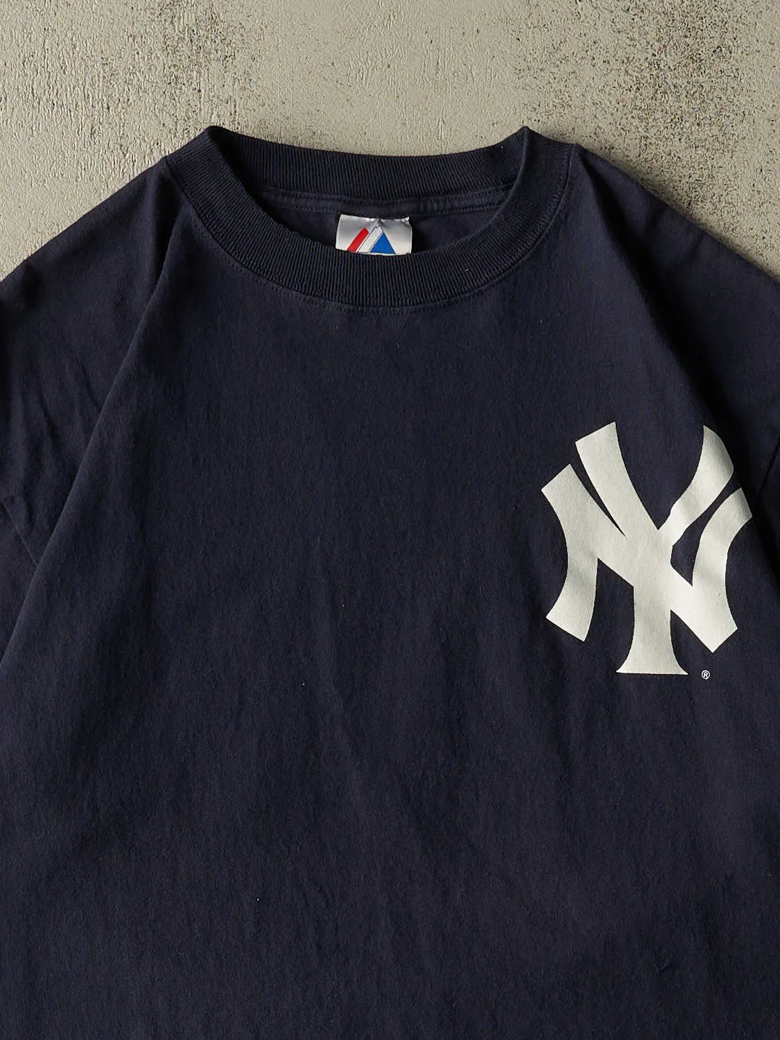 Vintage Y2K Navy Blue New York Yankees #42 Rivera Tee (XL/XXL) sold by Rebalance Vintage product image thumbnail 3