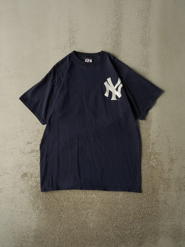 Vintage Y2K Navy Blue New York Yankees #42 Rivera Tee (XL/XXL) made by Rebalance Vintage