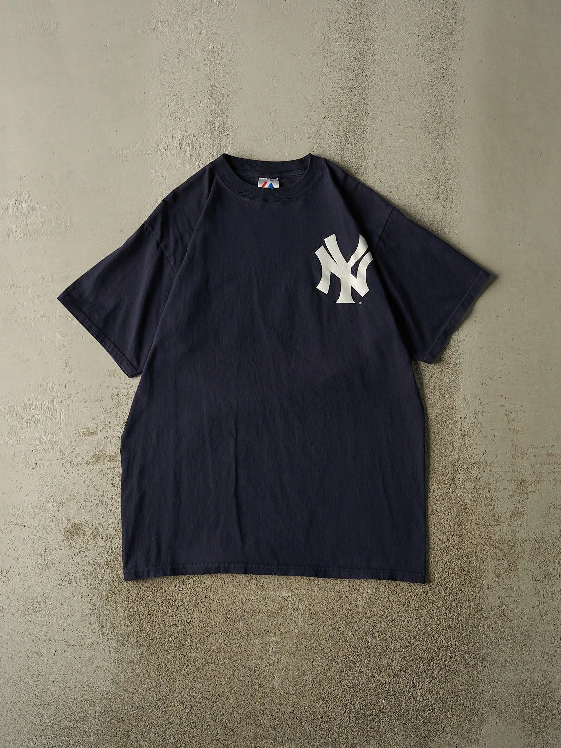 Vintage Y2K Navy Blue New York Yankees #42 Rivera Tee (XL/XXL) sold by Rebalance Vintage