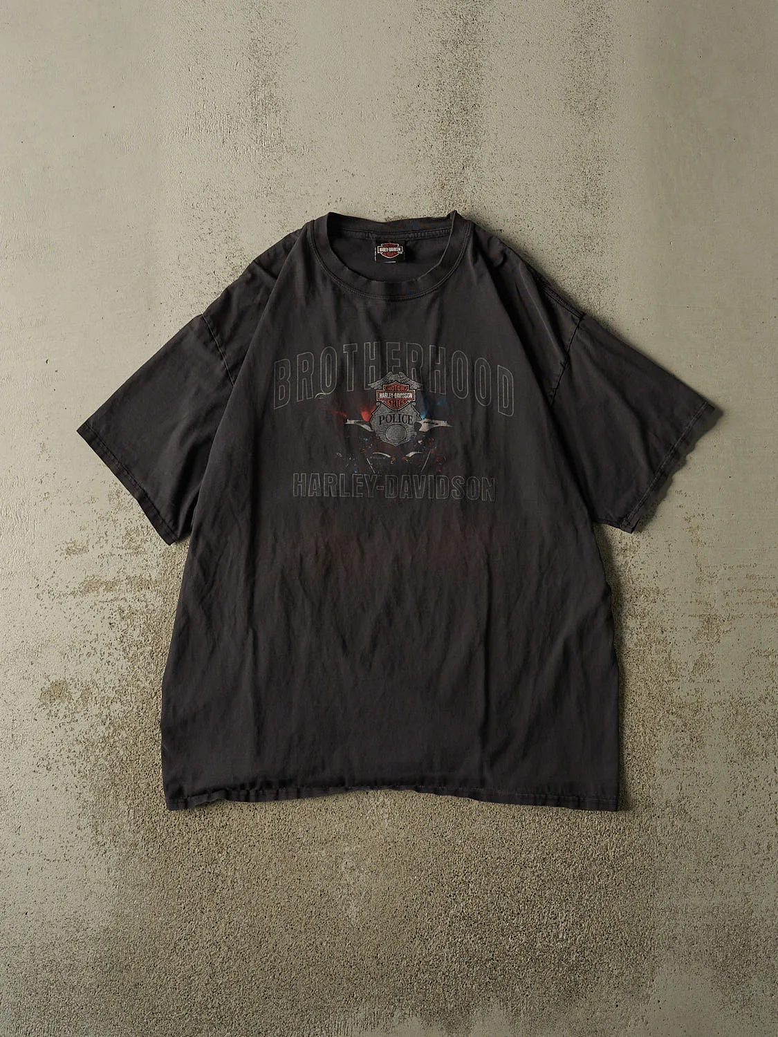 Vintage 14' Faded Black Harley Davidson New York City Tee (XL) sold by Rebalance Vintage