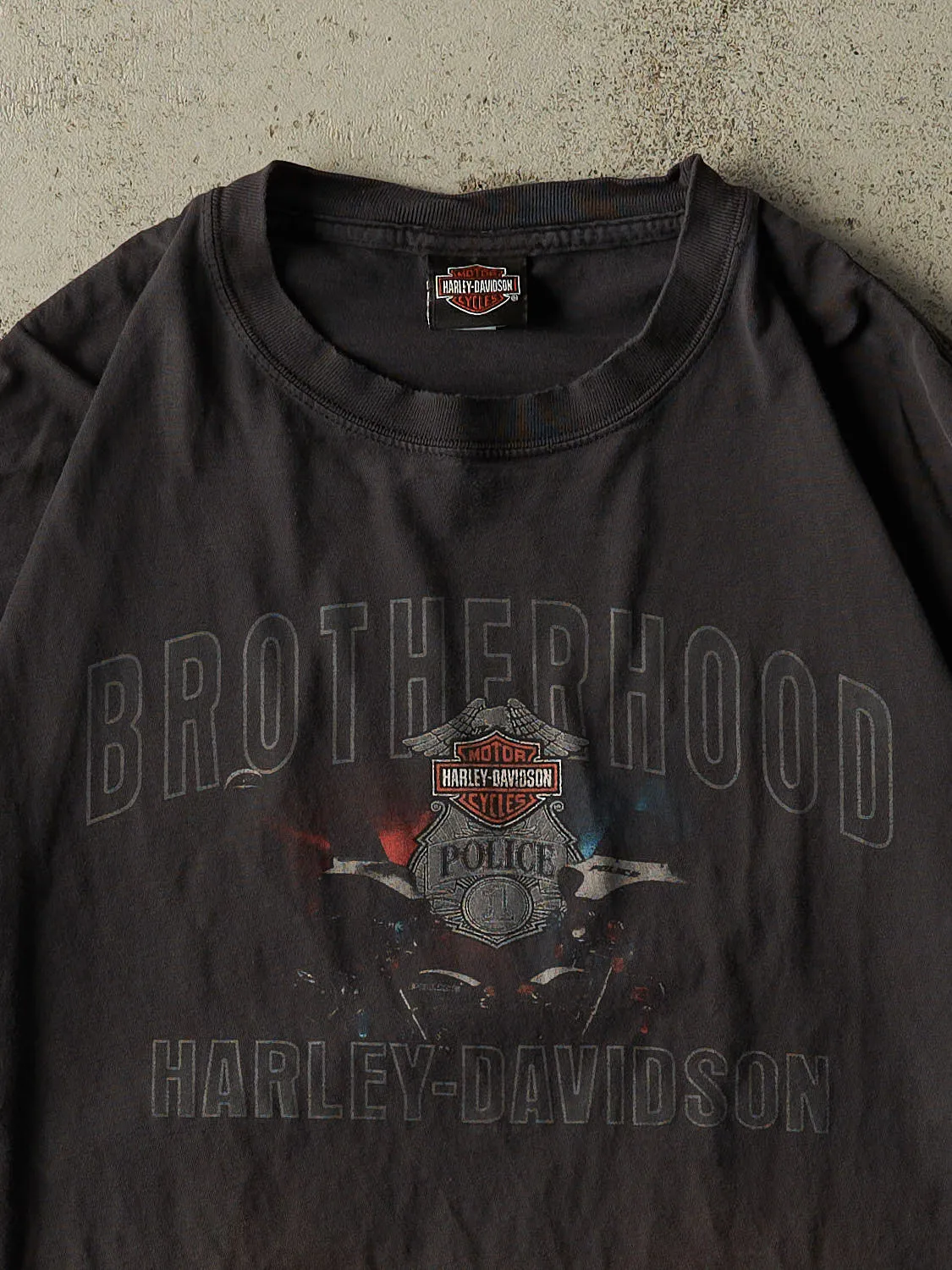 Vintage 14' Faded Black Harley Davidson New York City Tee (XL) sold by Rebalance Vintage product image thumbnail 3