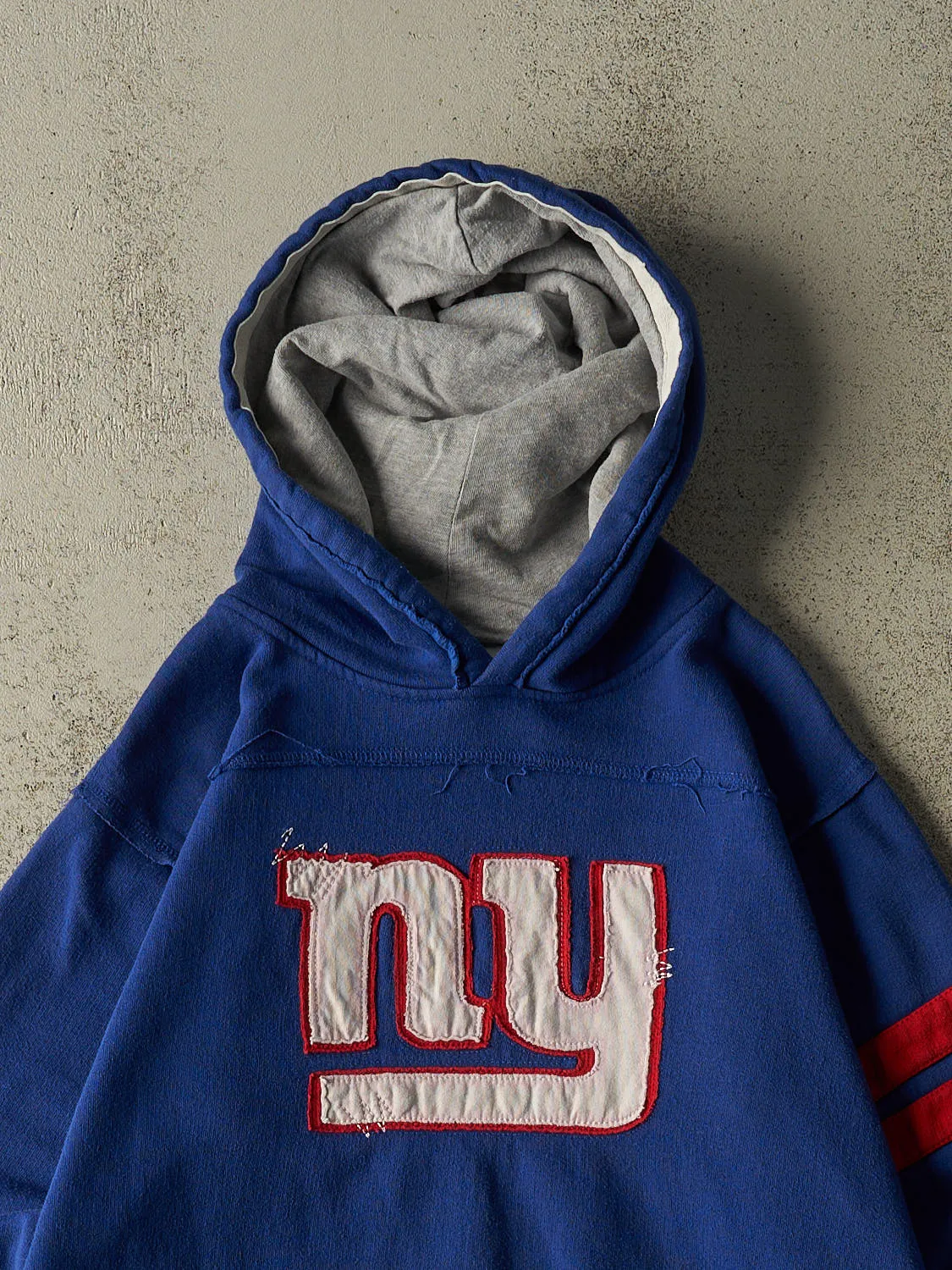 Vintage Y2K Blue New York Giants Embroidered Hoodie (S/M) sold by Rebalance Vintage product image thumbnail 2