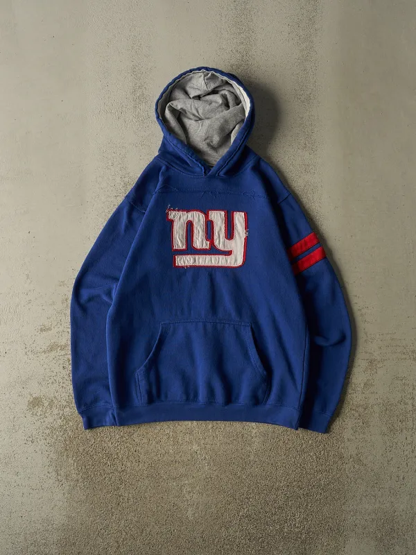 Vintage Y2K Blue New York Giants Embroidered Hoodie (S/M) made by Rebalance Vintage