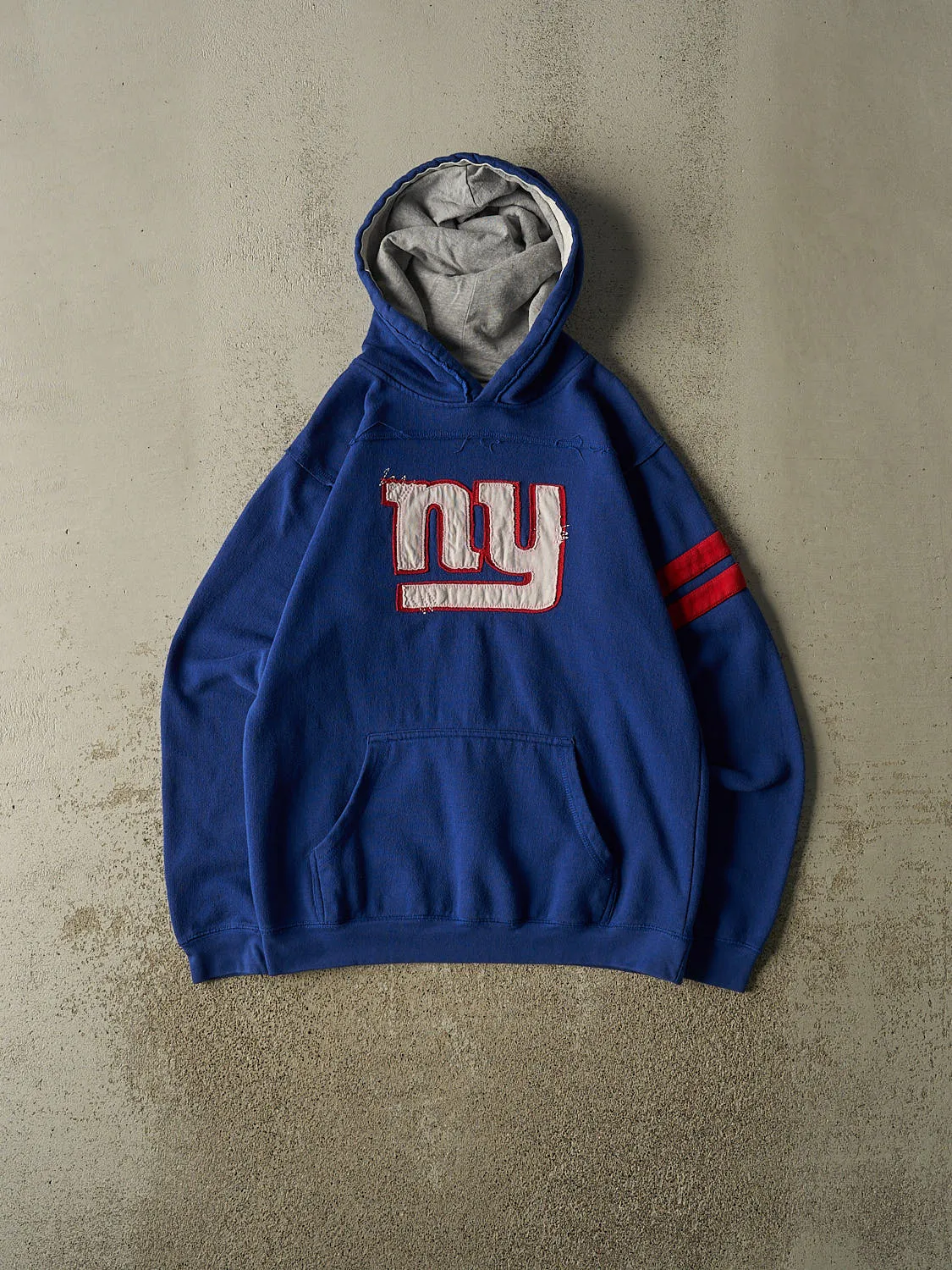 Vintage Y2K Blue New York Giants Embroidered Hoodie (S/M) sold by Rebalance Vintage