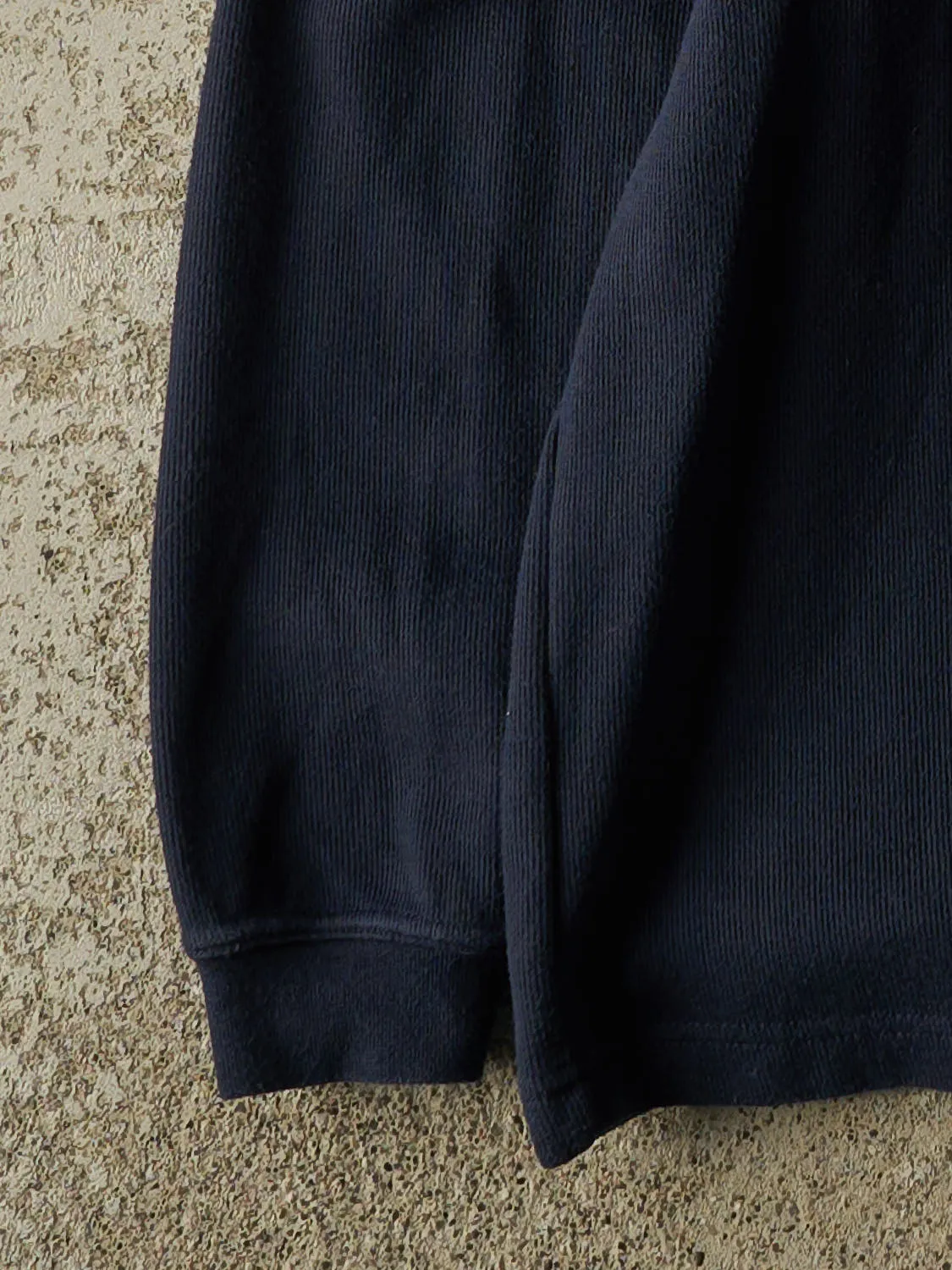 Vintage 90s Navy Blue New York Yankees Thermal Long Sleeve (S/M) sold by Rebalance Vintage product image thumbnail 4