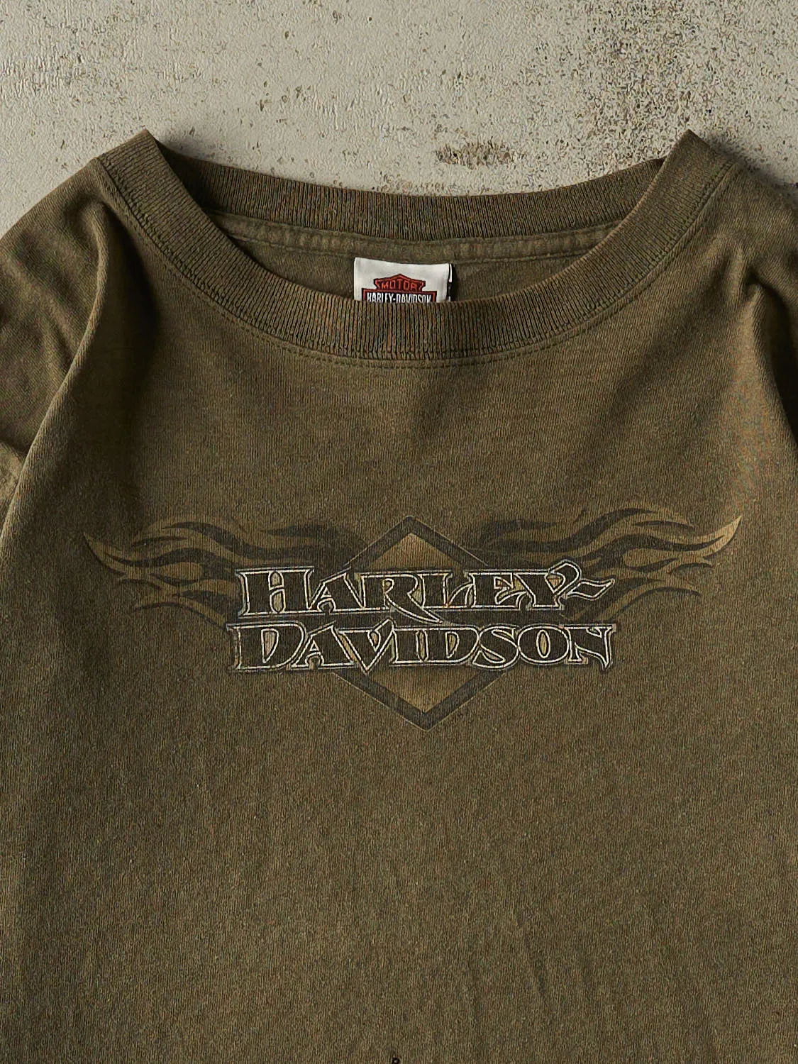 Vintage 07' Green Harley Davidson Miami FL Long Sleeve (M) sold by Rebalance Vintage product image thumbnail 4