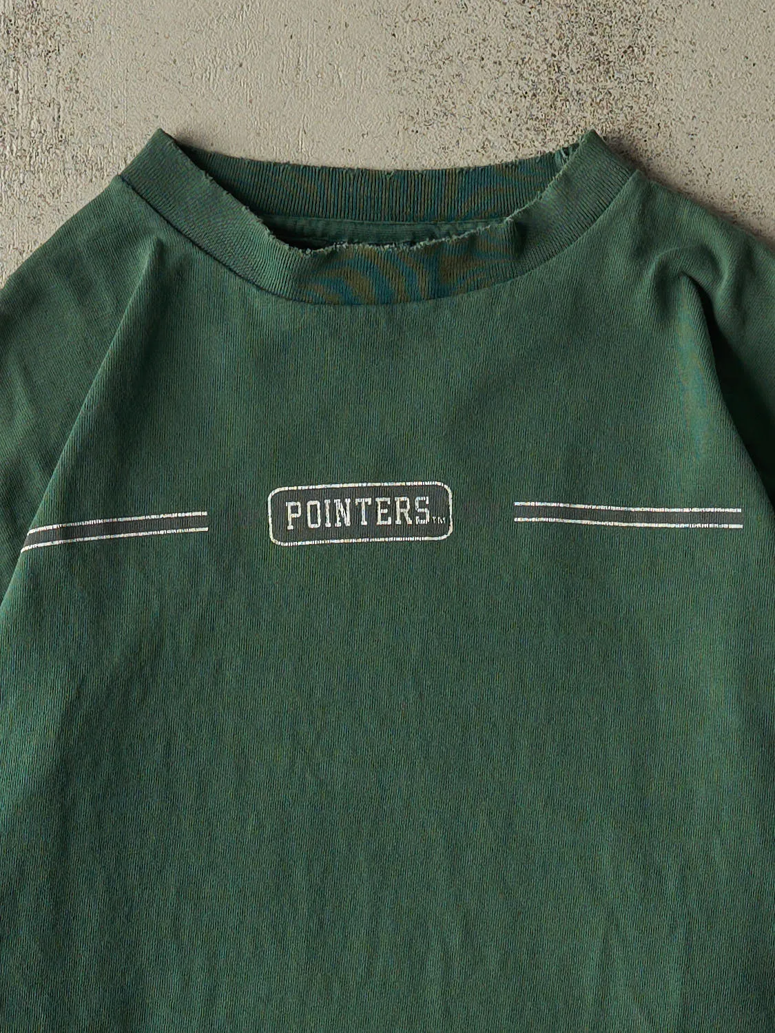 Vintage 90s Faded Green Pointers Long Sleeve (L) sold by Rebalance Vintage product image thumbnail 2
