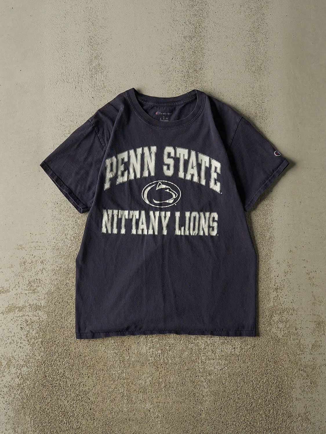 Vintage Y2K Navy Blue Penn State University Nittany Lions Tee (S/M) sold by Rebalance Vintage