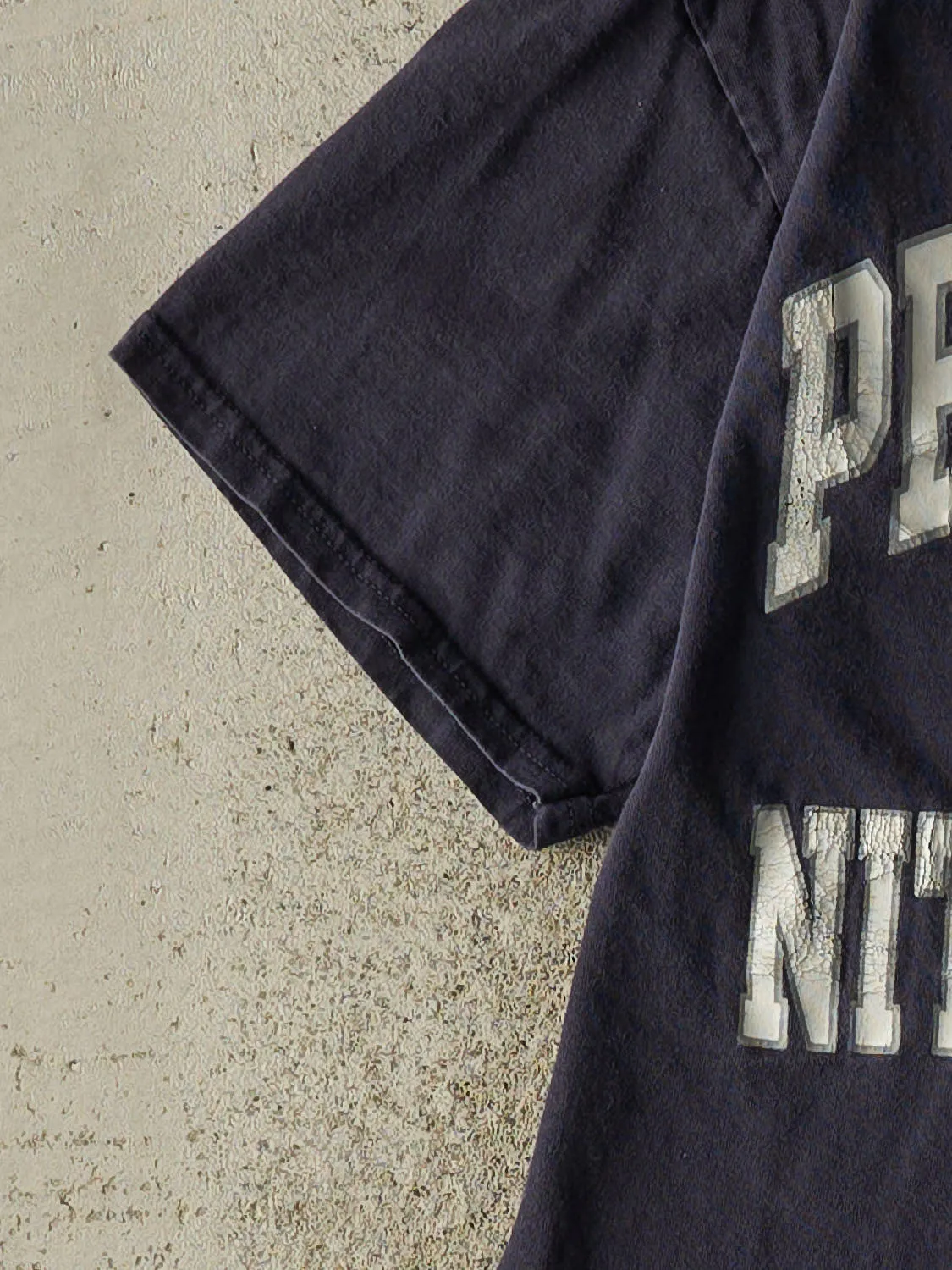 Vintage Y2K Navy Blue Penn State University Nittany Lions Tee (S/M) sold by Rebalance Vintage product image thumbnail 3