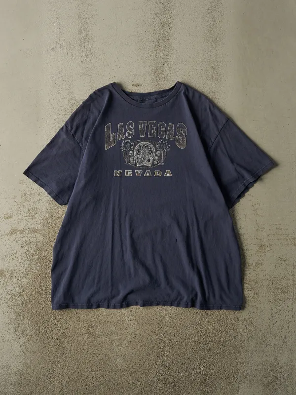 Vintage 90s Faded Navy Las Vegas Tee (XL) made by Rebalance Vintage