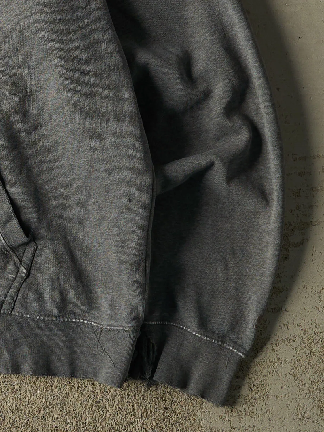 Vintage 90s Grey BYU Idaho Hoodie (L/XL) sold by Rebalance Vintage product image thumbnail 4