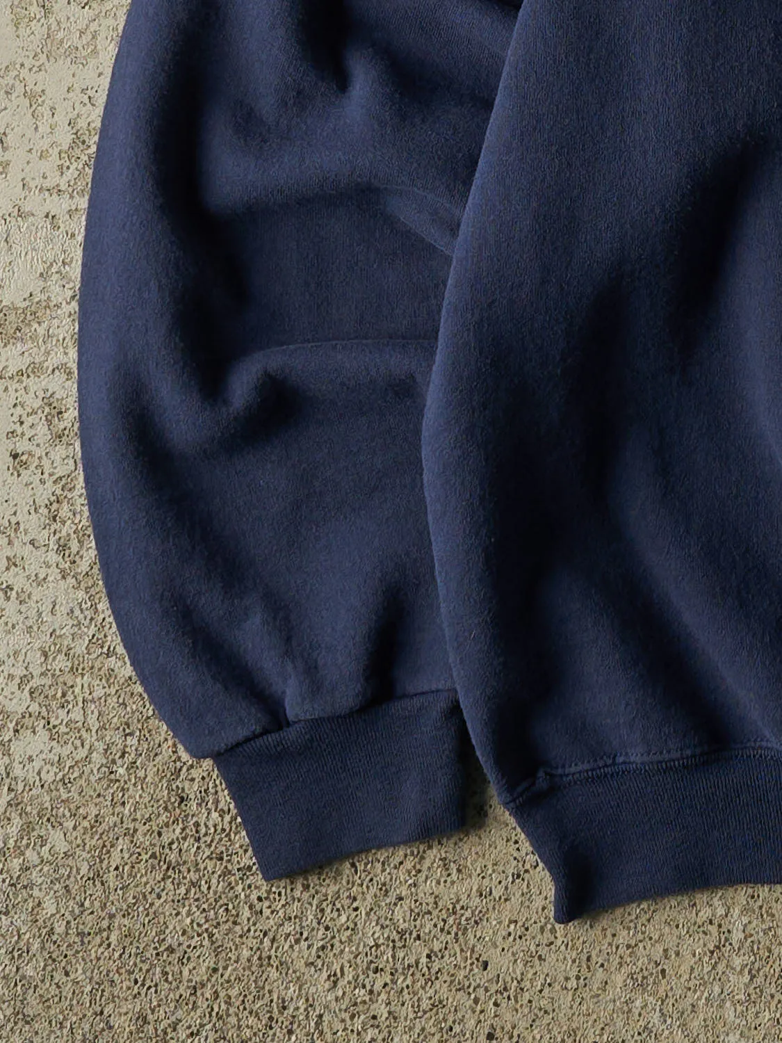 Vintage 90s Navy Blue Blank Crewneck (L/XL) sold by Rebalance Vintage product image thumbnail 3