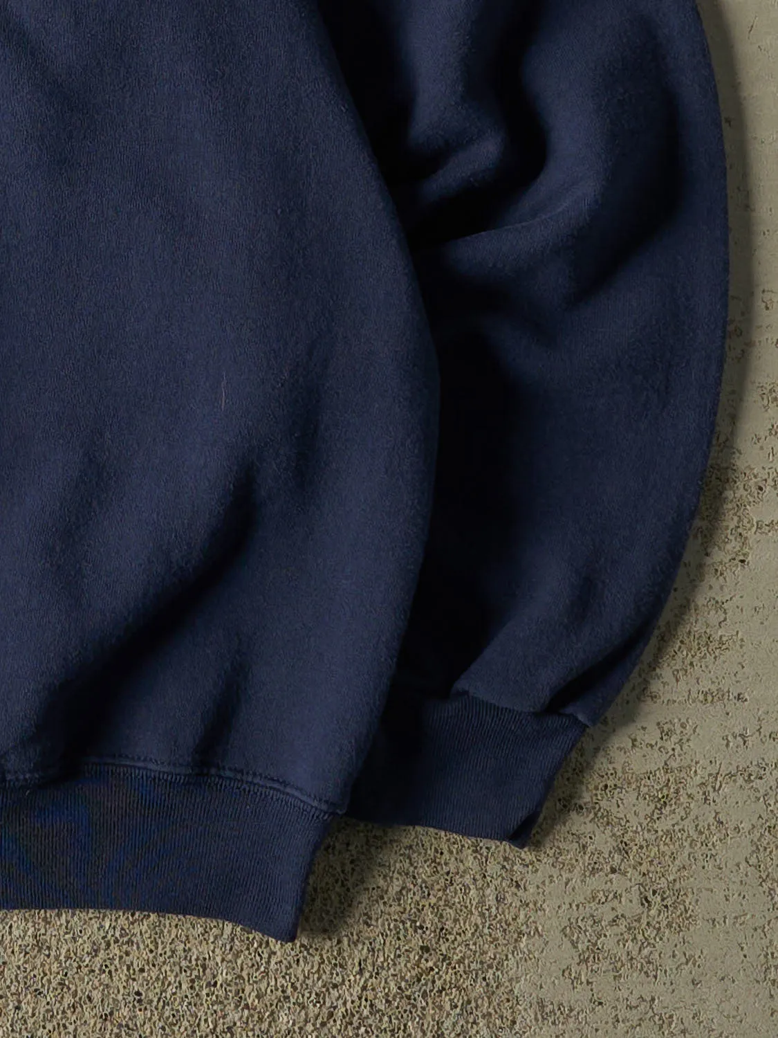 Vintage 90s Navy Blue Blank Crewneck (L/XL) sold by Rebalance Vintage product image thumbnail 4