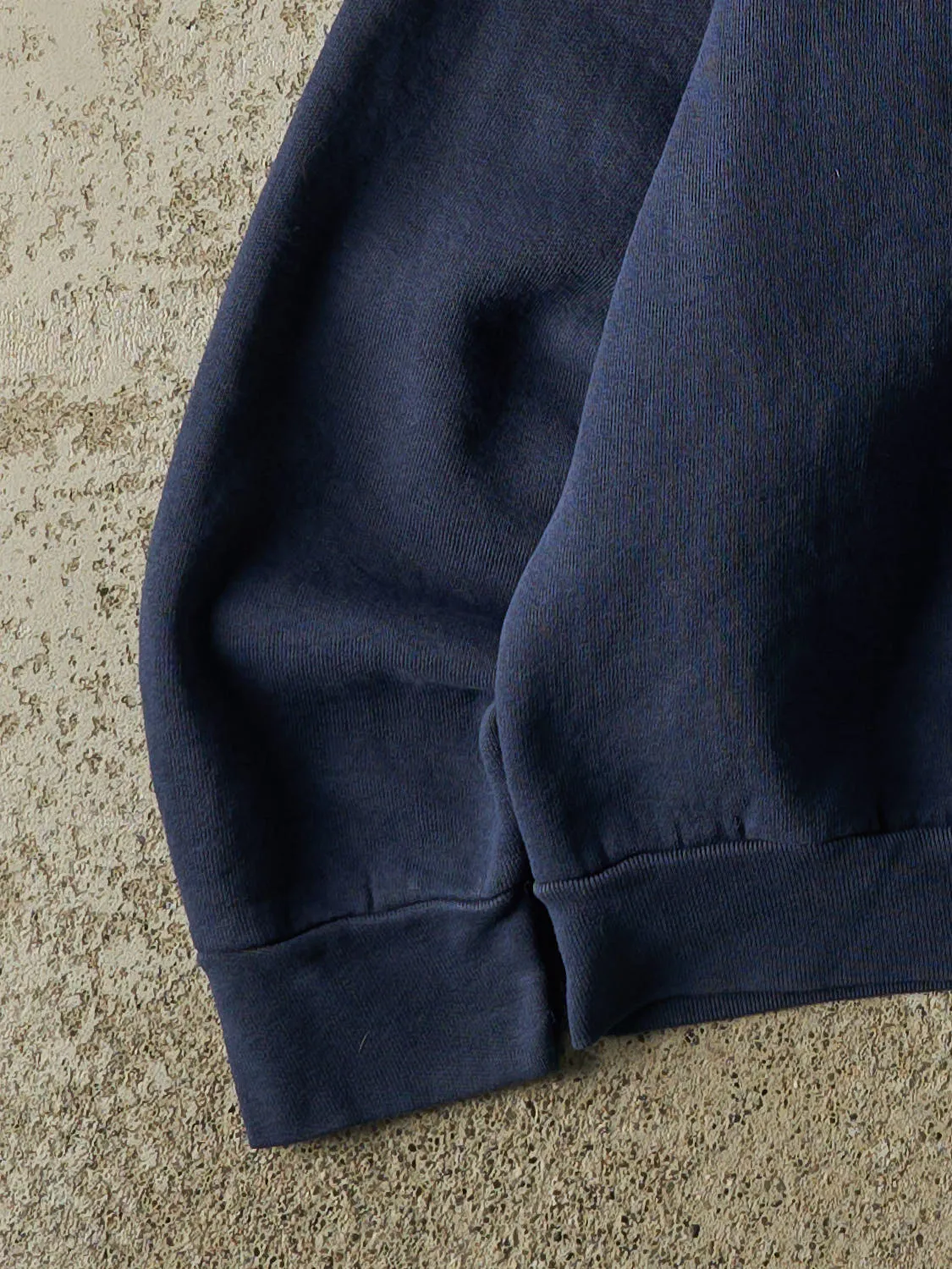Vintage 90s Navy Blue Blank Crewneck (XS) sold by Rebalance Vintage product image thumbnail 3
