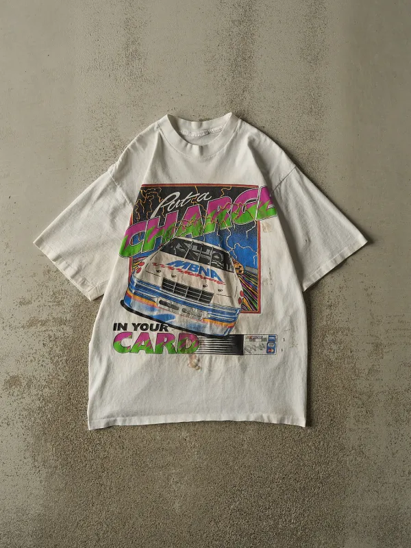 Vintage 94' White Nascar Single Stitch Tee (M/L) made by Rebalance Vintage