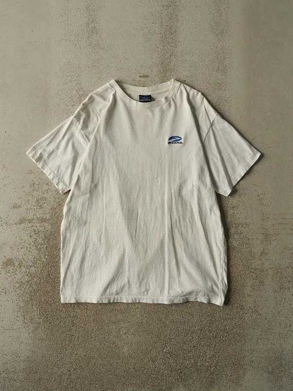 Vintage 90s White Brooks Logo Tee (L) made by Rebalance Vintage