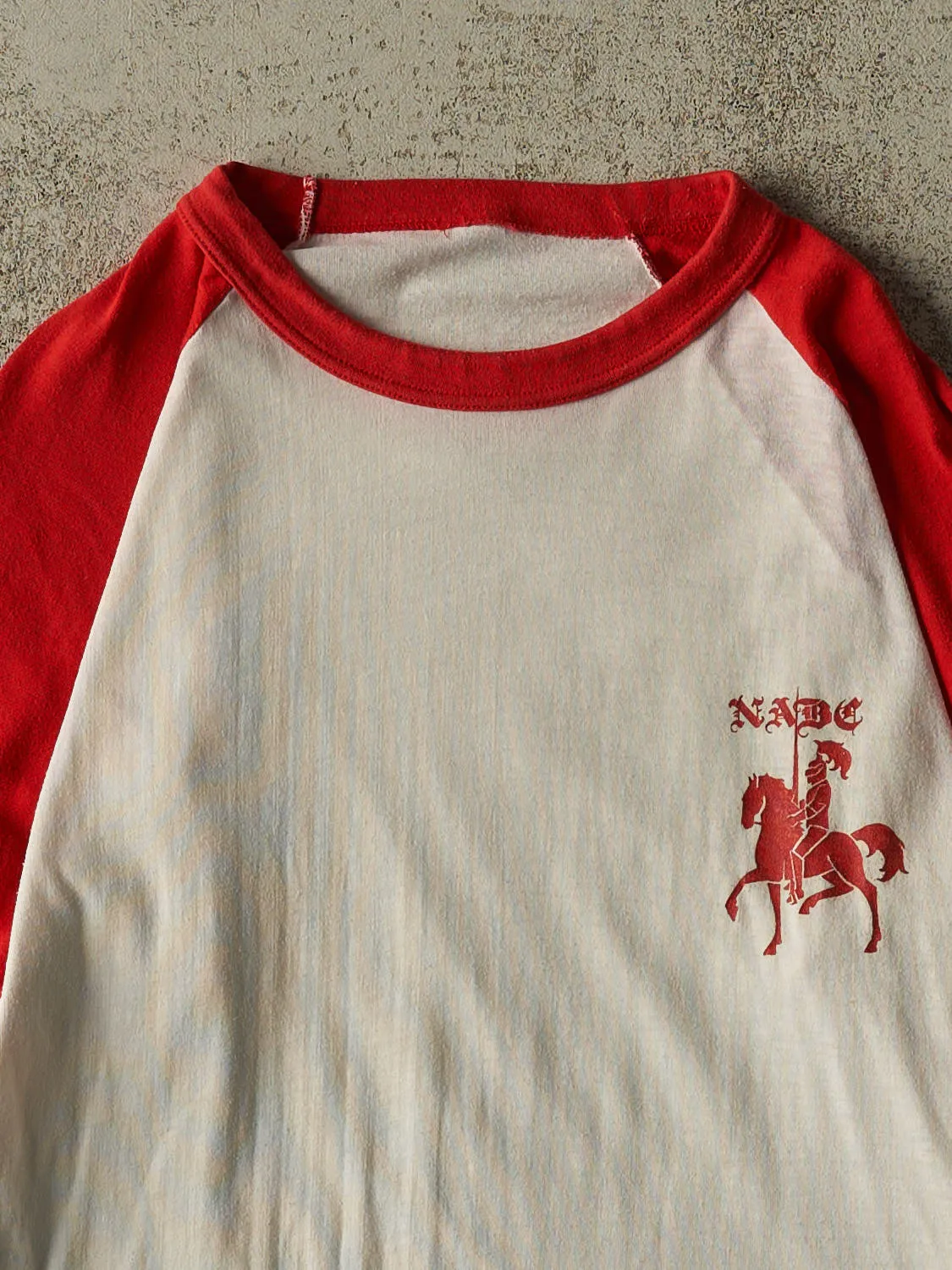 Vintage 70s White Raglan NADC Long Sleeve (S/M) sold by Rebalance Vintage product image thumbnail 2