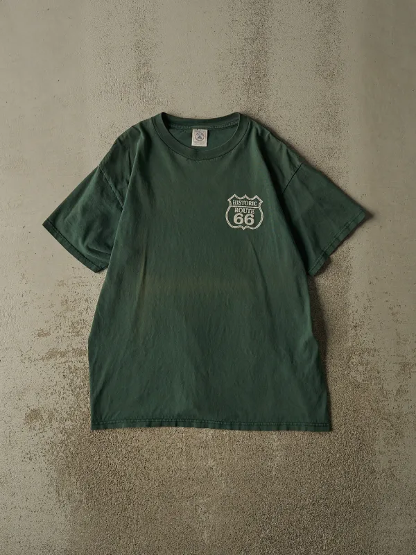 Vintage 90s Green Route 66 Tee (L) made by Rebalance Vintage
