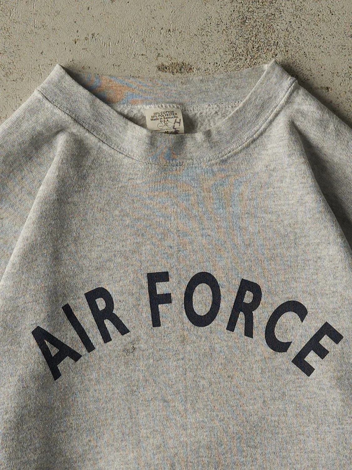 Vintage 90s Heather Grey United States Air Force Crewneck (M/L) sold by Rebalance Vintage product image thumbnail 2