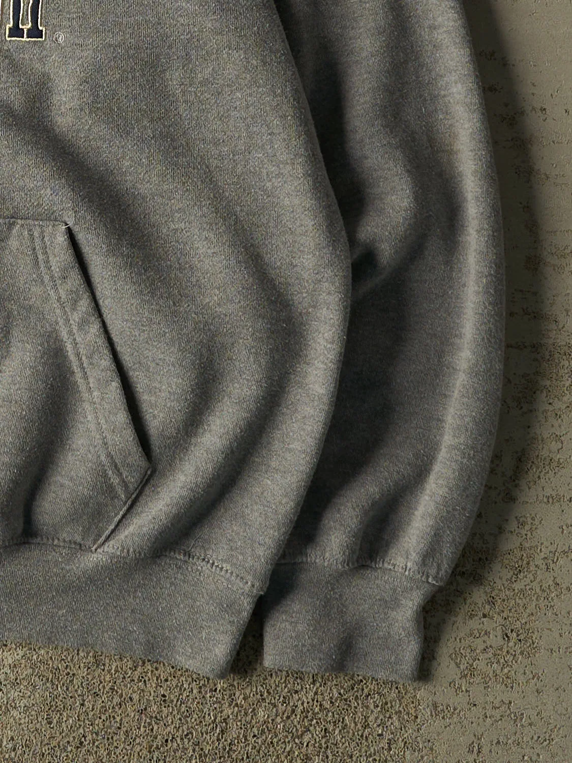 Vintage 90s Grey University of Notre Dame Hoodie (L) sold by Rebalance Vintage product image thumbnail 4