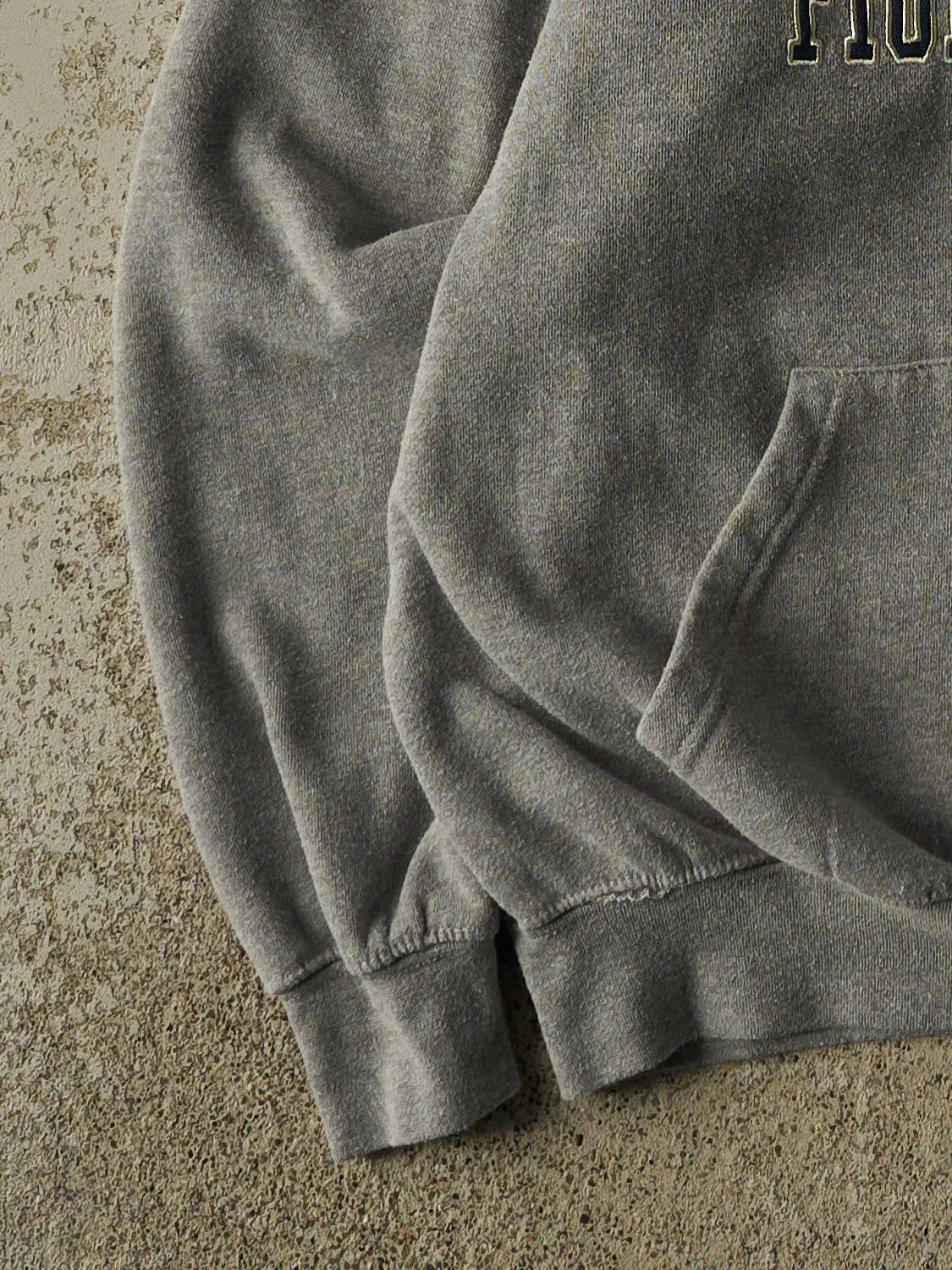 Vintage 90s Grey University of Notre Dame Hoodie (L) sold by Rebalance Vintage product image thumbnail 3