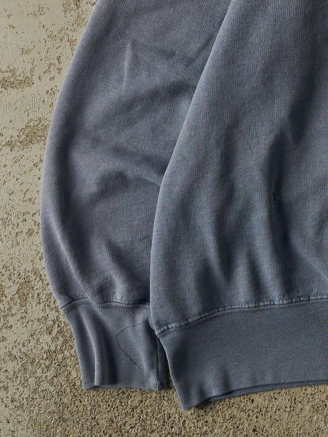 Vintage 90s Washed Blue Blank Crewneck (M) sold by Rebalance Vintage product image thumbnail 4