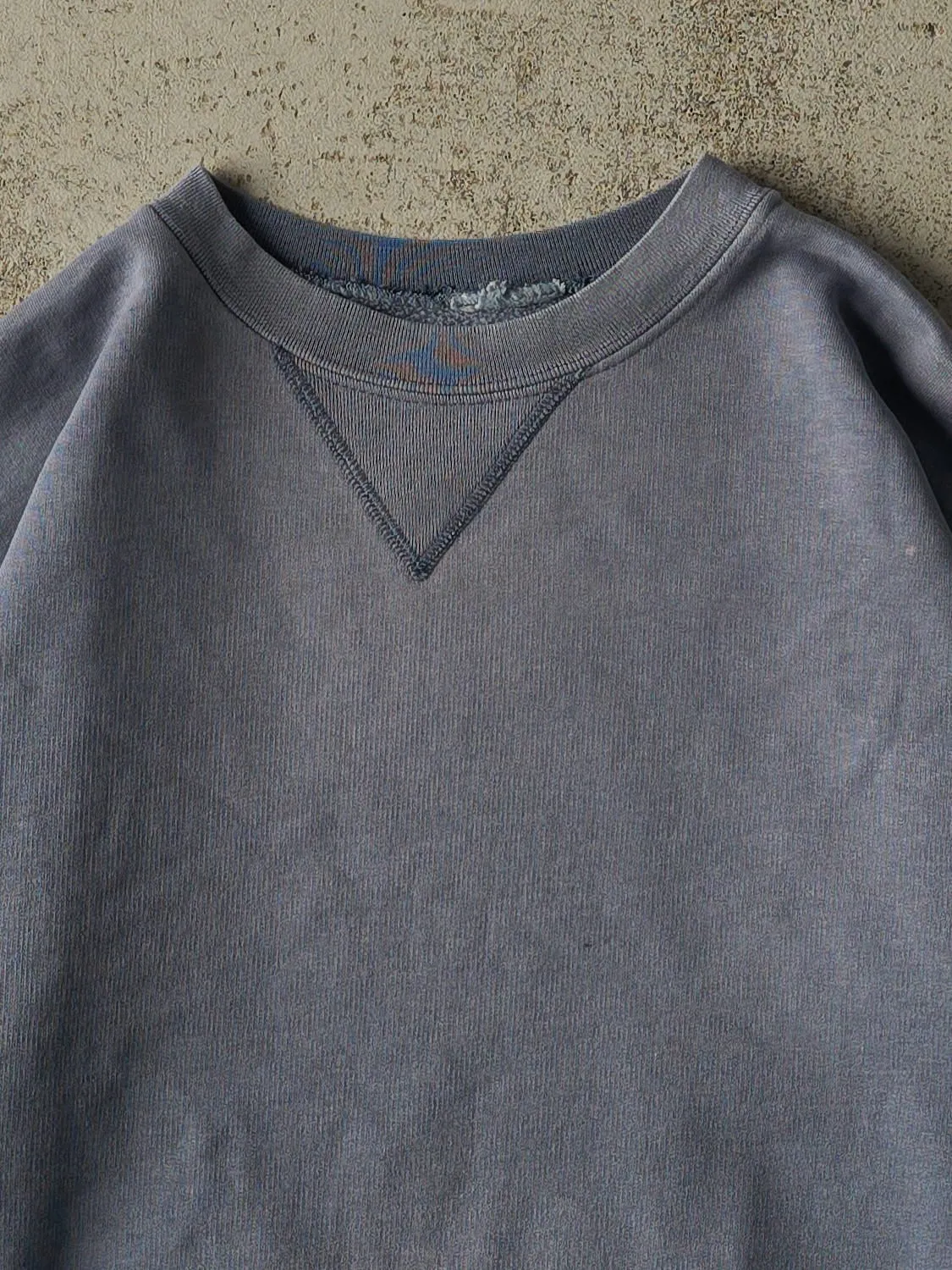 Vintage 90s Washed Blue Blank Crewneck (M) sold by Rebalance Vintage product image thumbnail 3